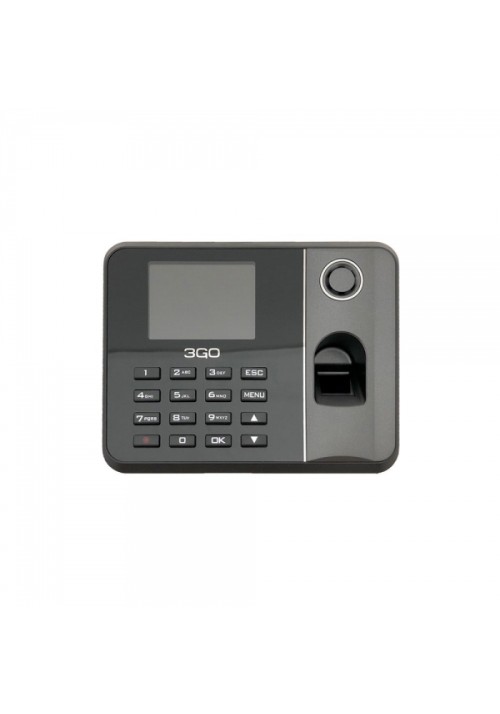 3GO - Control de presencia AS100 - Huella digital + Contraseña - Pantalla 2.8" - 1000 usuarios - 100k registros - USB